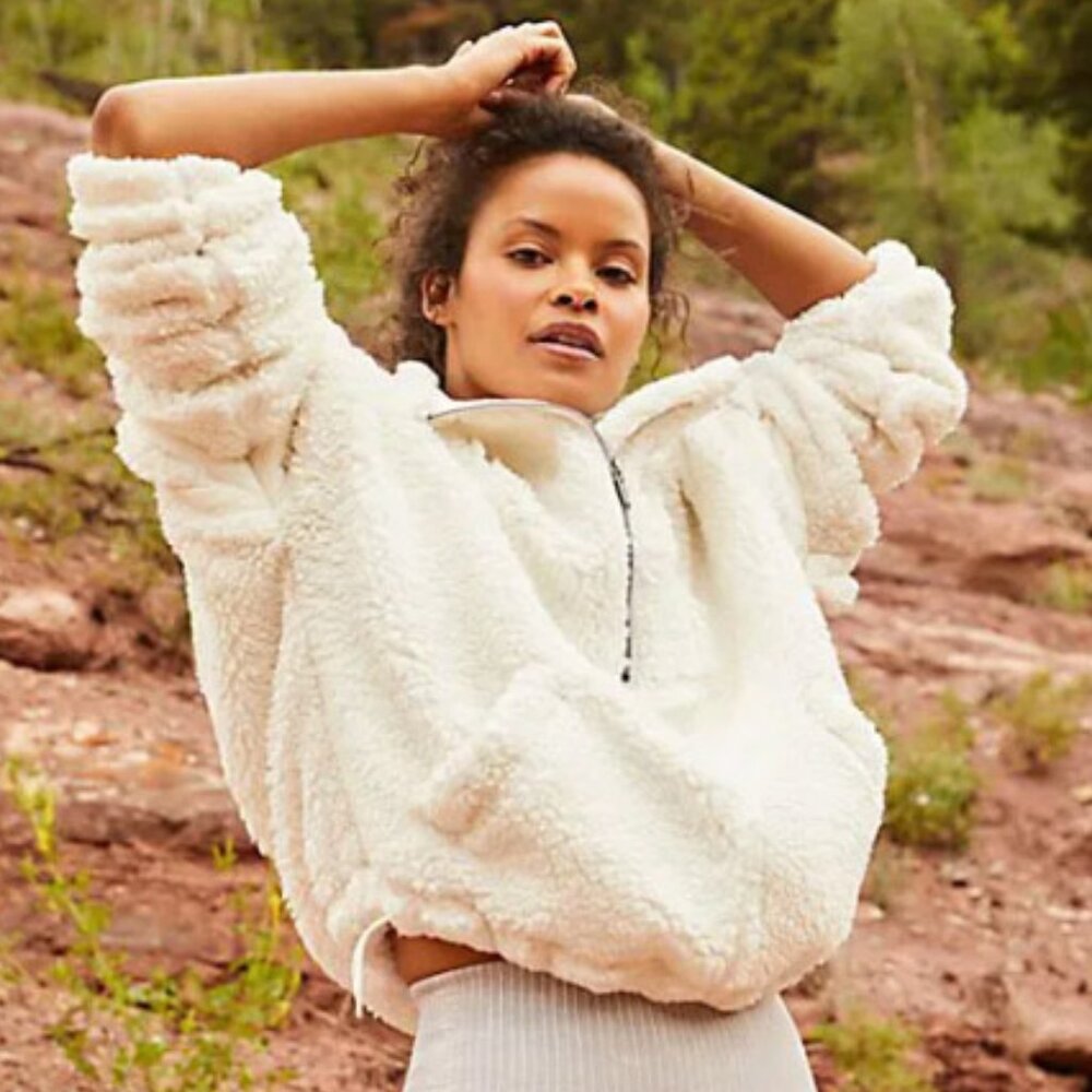 Free People x FP Movement | Nantucket Fleece Pullover In White